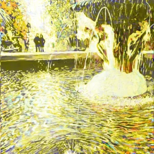 Fountain Reflections - Edition in Yellow
