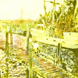 Marshallberg Fishing Boats - Edition in Yellow