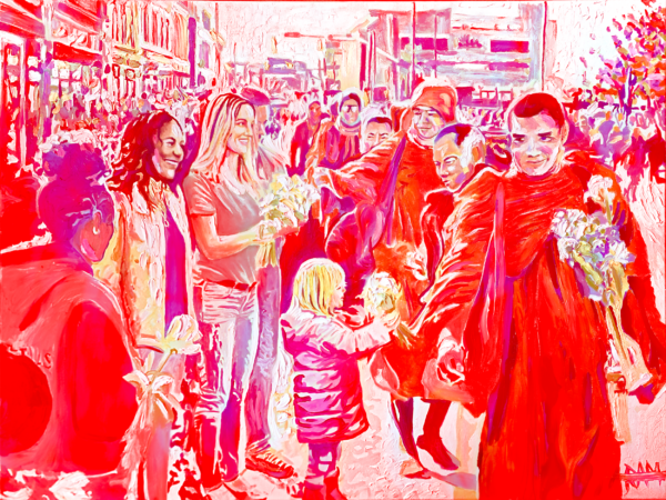 The Work of Peace | Monks’ Peace Walk- Edition in Red